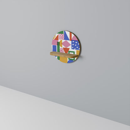 GEOMETRIC GLIMMER Art Shelf