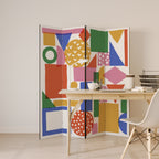GEOMETRIC GLIMMER 4-teiliger Paravent