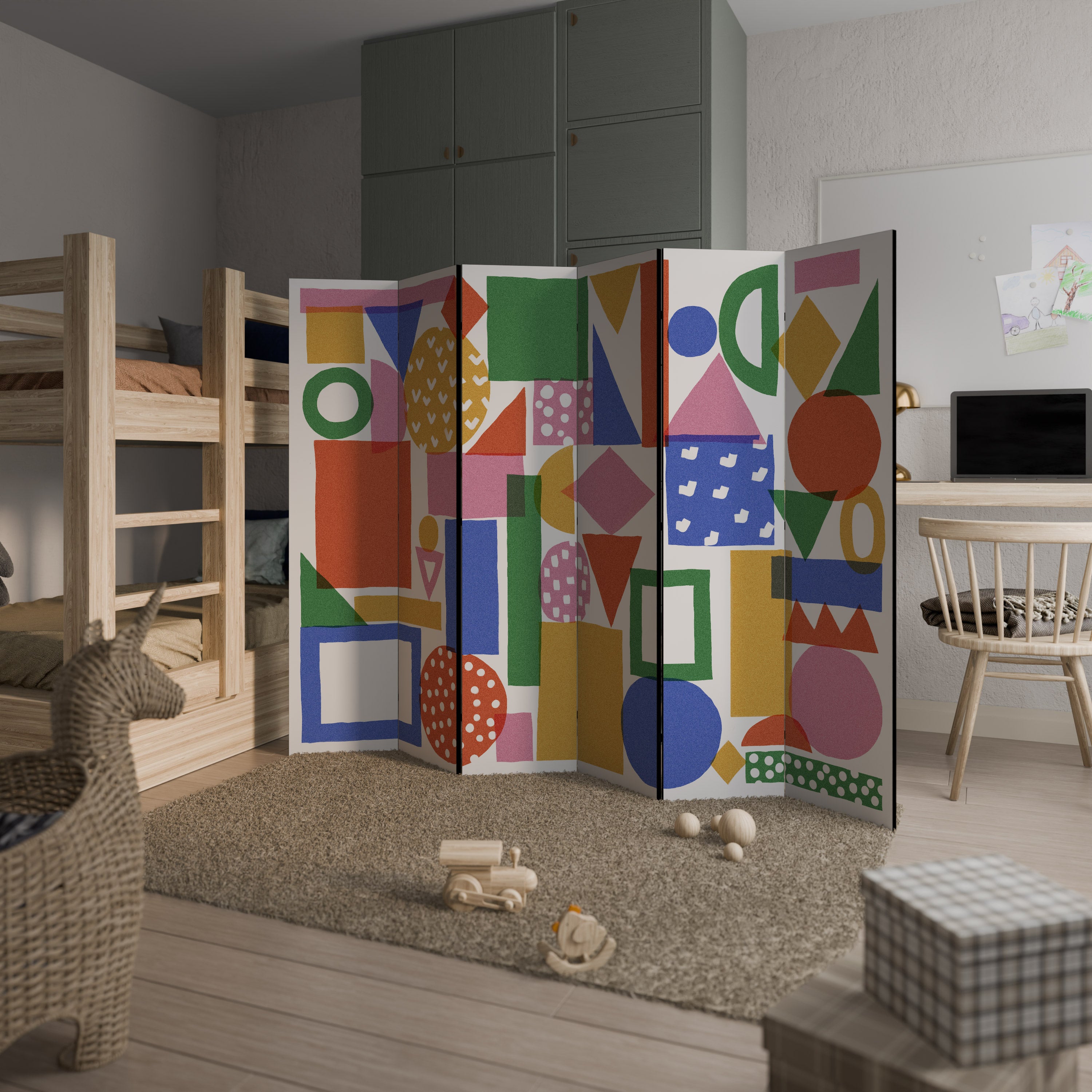 GEOMETRIC GLIMMER Παραβάν με 6 πάνελ