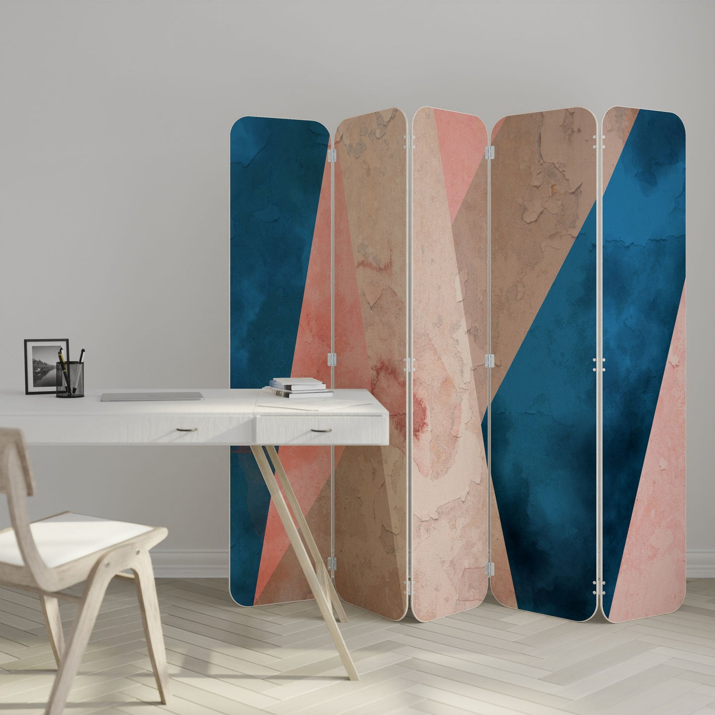 PEONY INTERIOR 5-Panel Plywood Room Divider