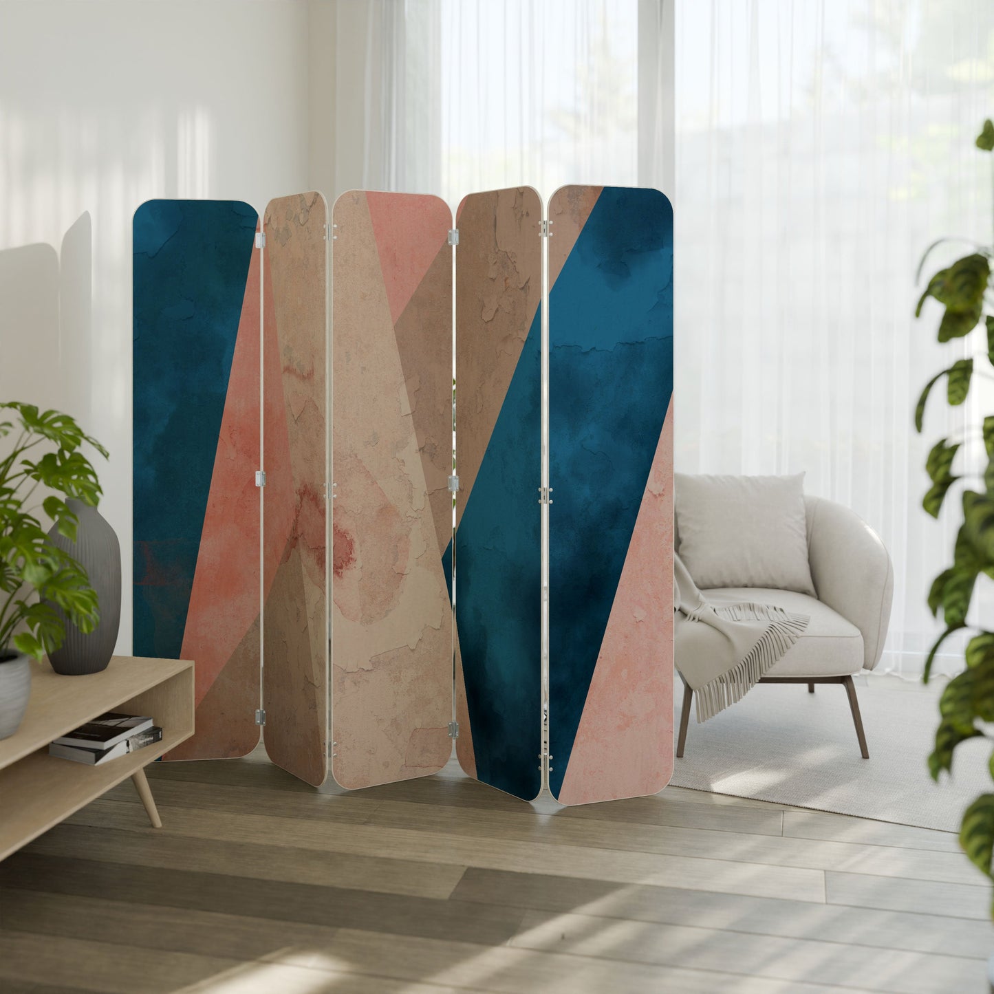 PEONY INTERIOR 5-Panel Plywood Room Divider