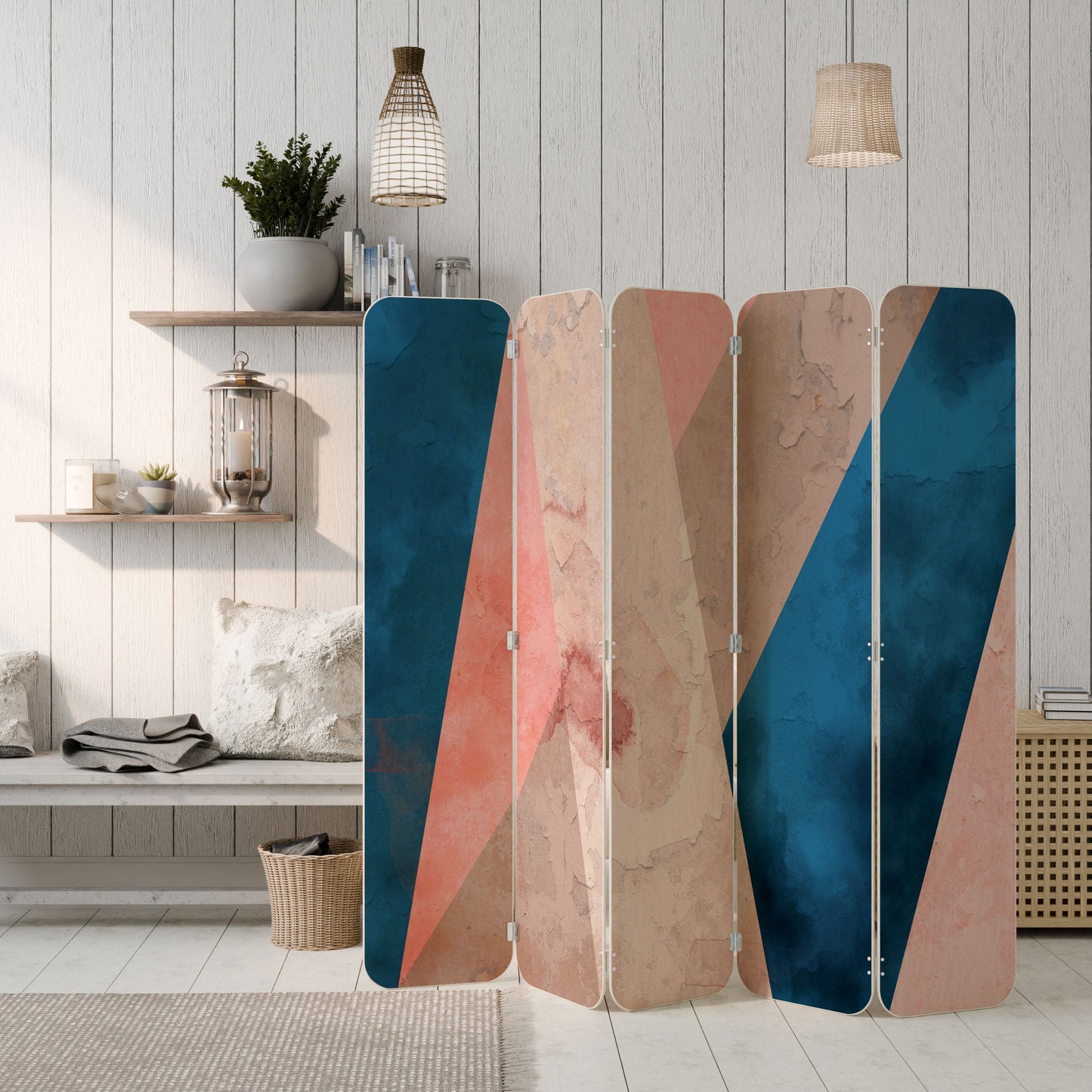 PEONY INTERIOR 5-Panel Plywood Room Divider