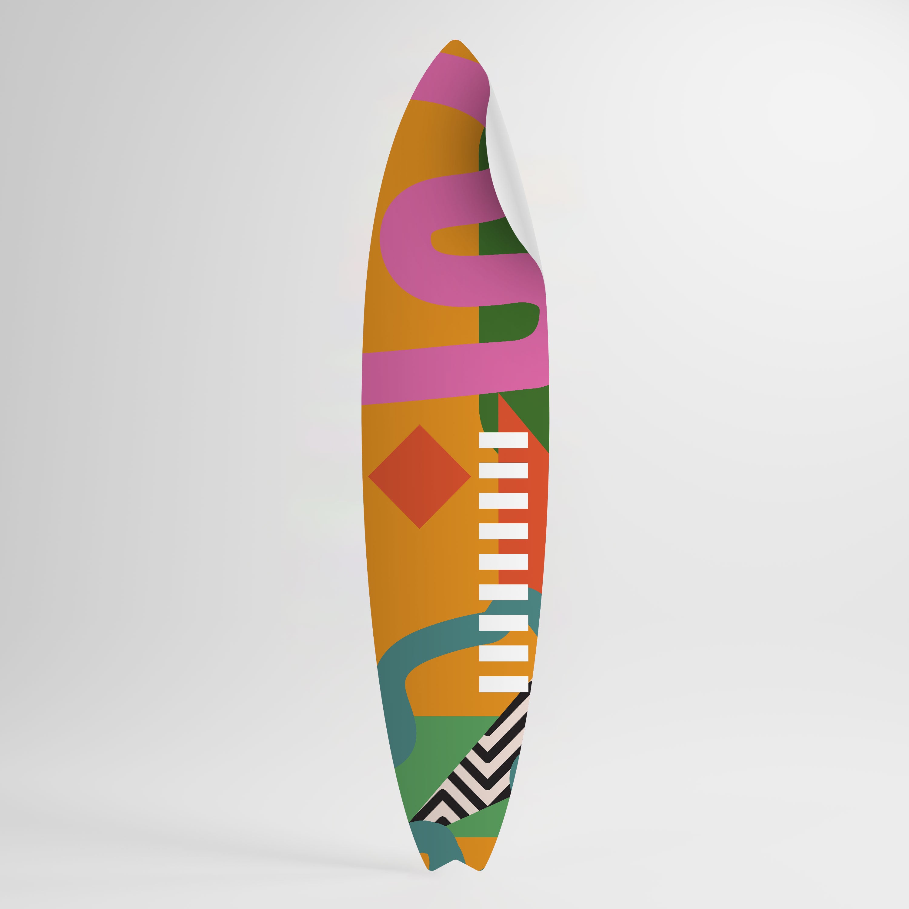 VIBRANT ENERGY Peel and Stick Surfboard Sticker