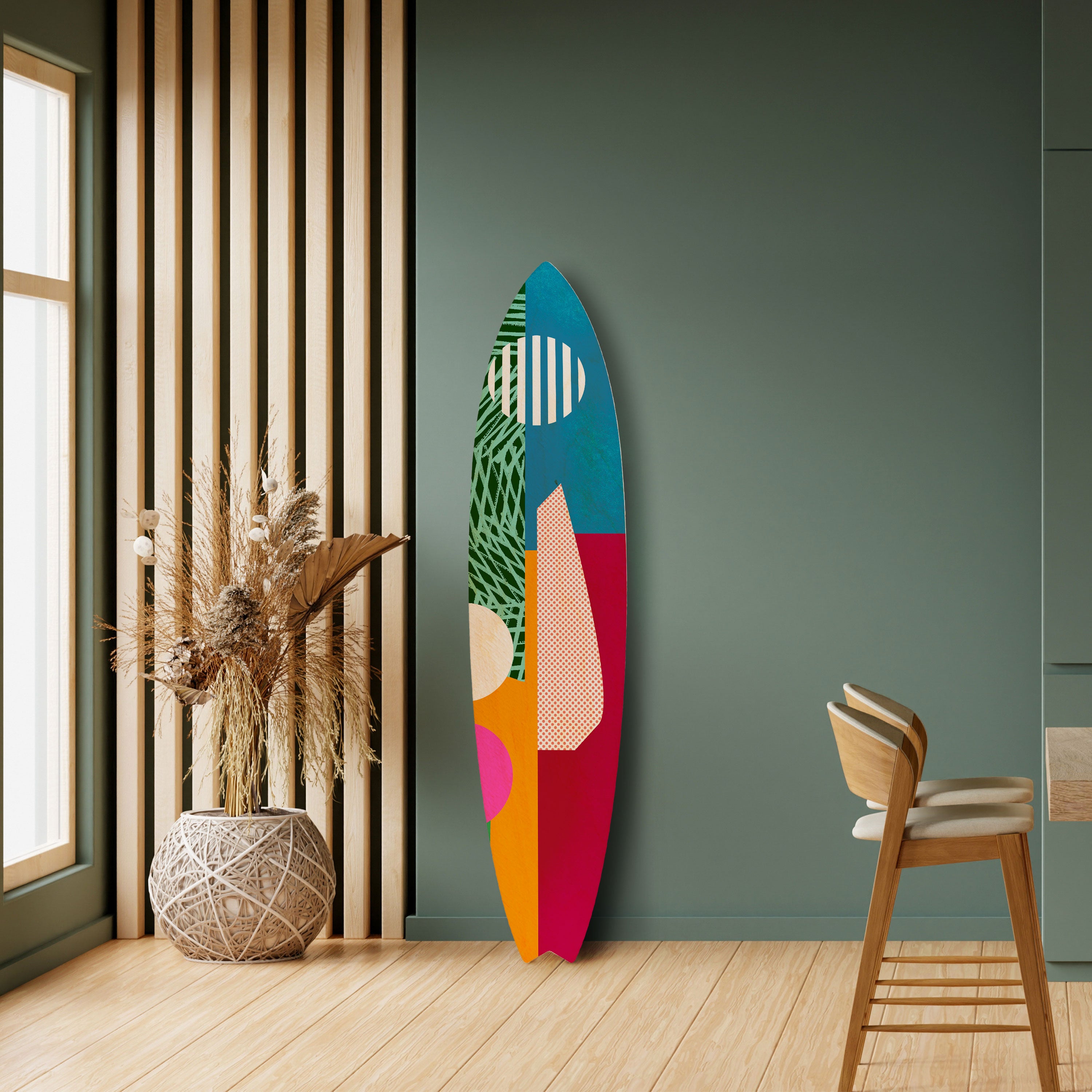 VIVID VIBES Surfboard Decorative Panel