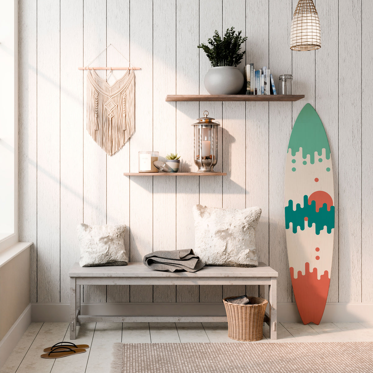 MORNING BREAK Surfboard Decorative Panel