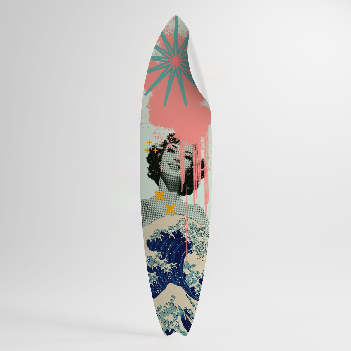 KANAGAWA BEAUTY Αυτοκόλλητη Αφίσα "Surf"