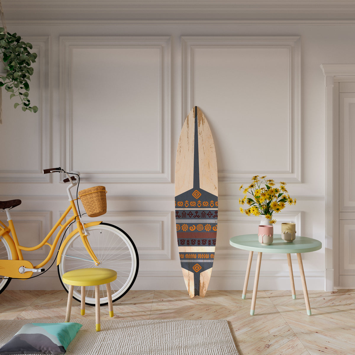 AFRICAN VINTAGE Surfboard Decorative Panel