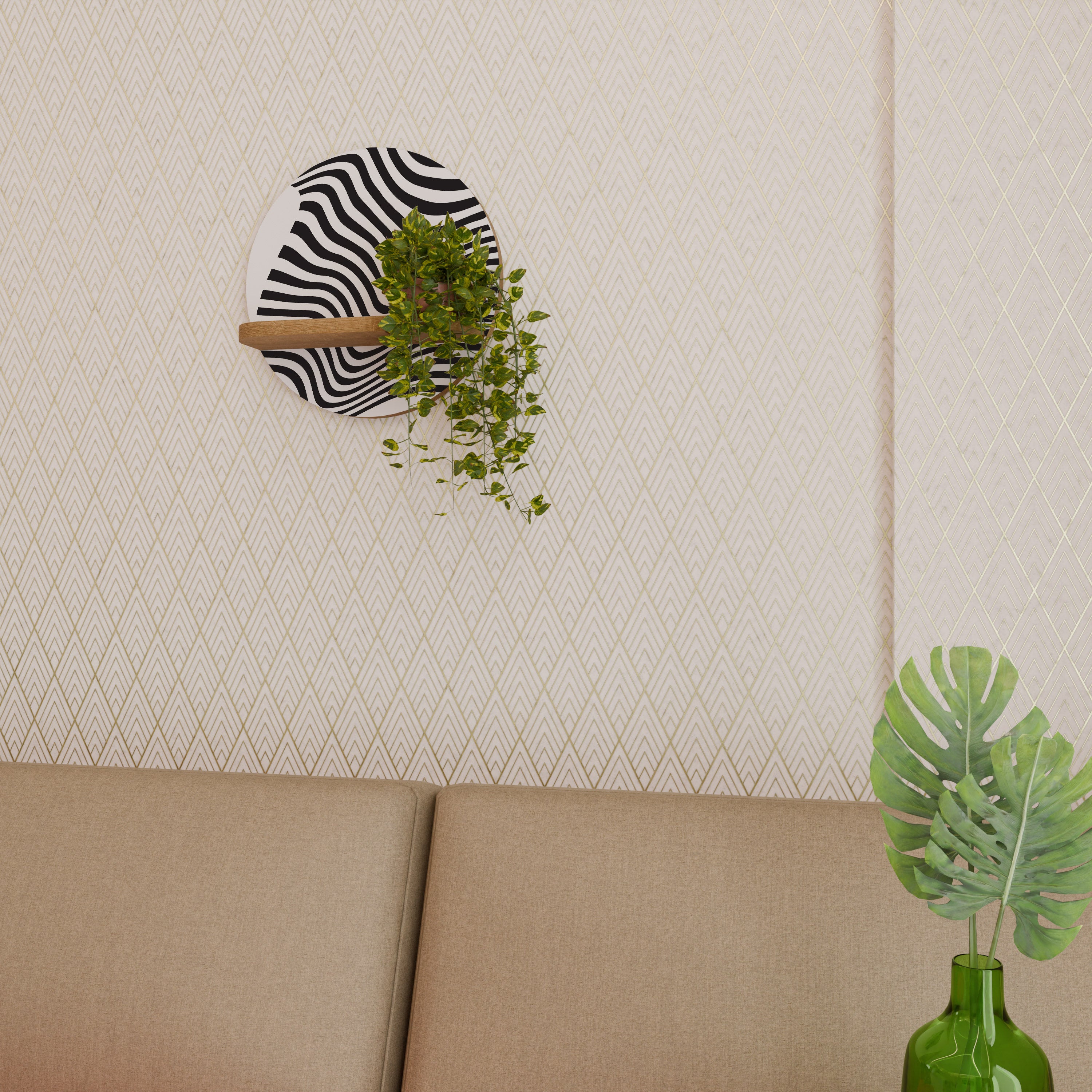 ILLUSIONARY FLOW Decorative Art Shelf