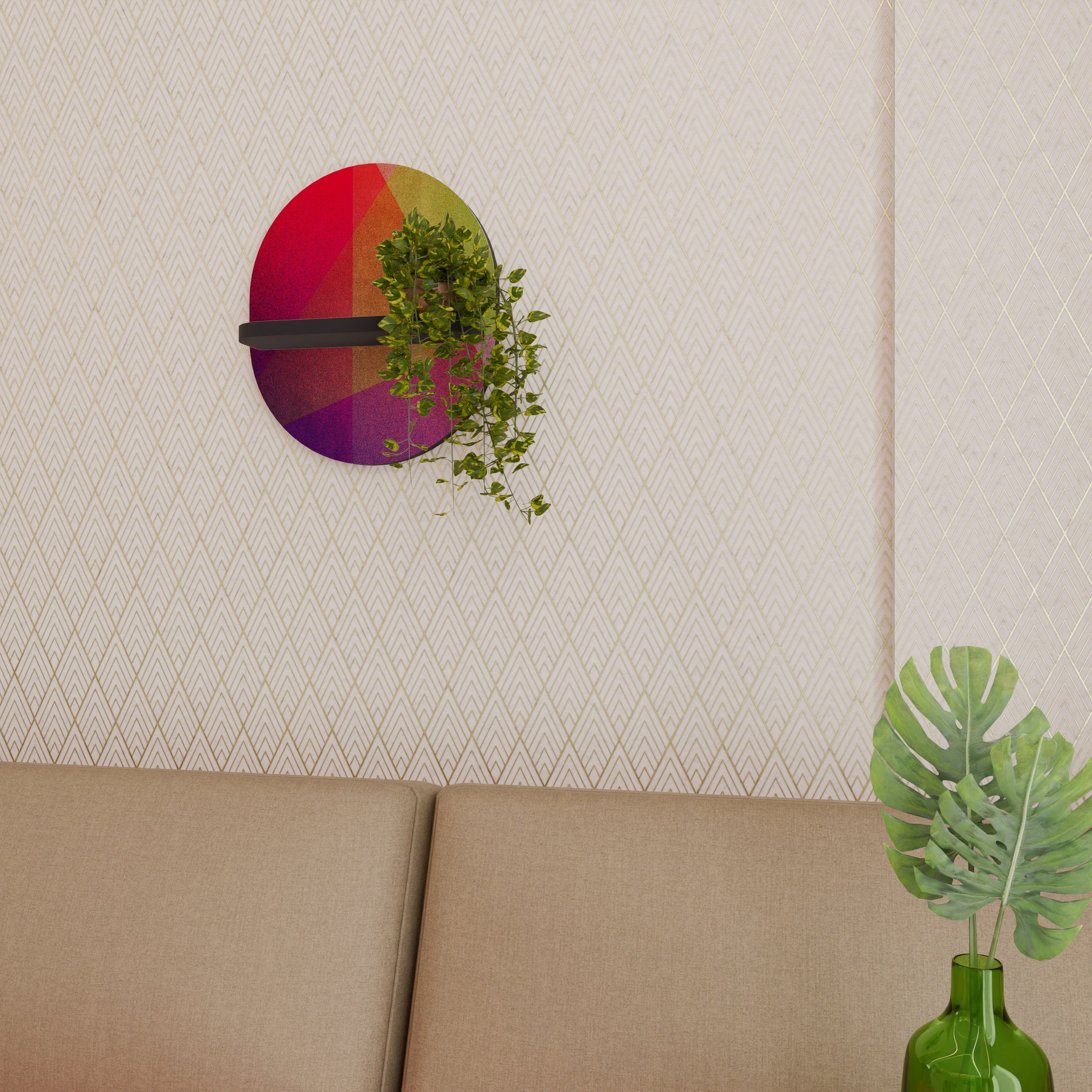 VIVID GEOMETRY Decorative Art Shelf