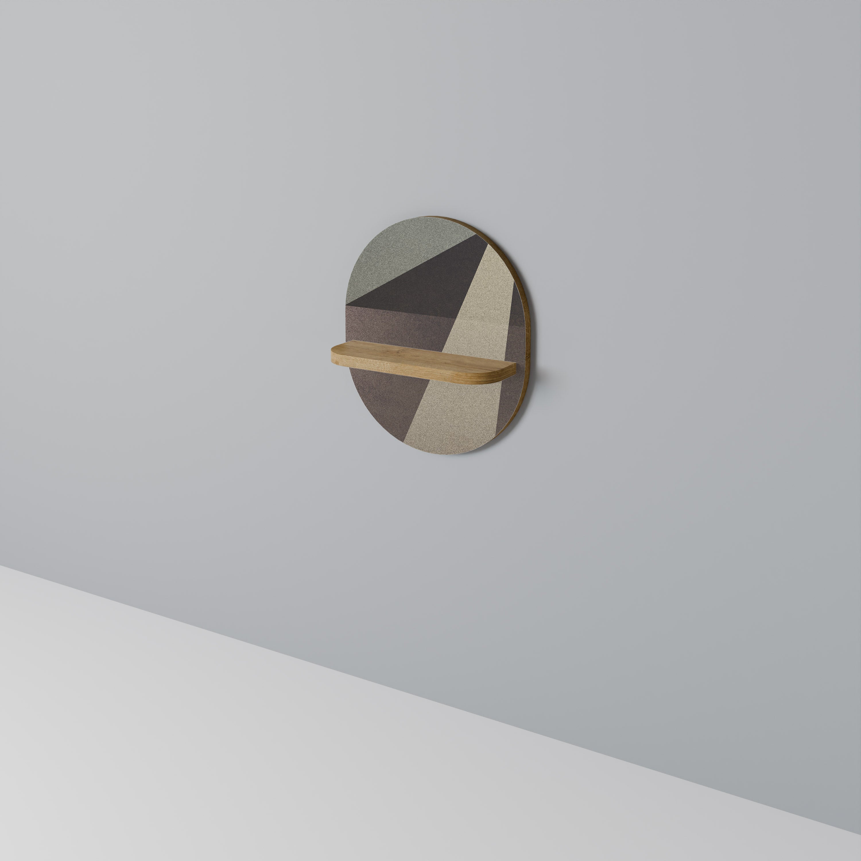 BEIGE GEOMETRY Art Shelf