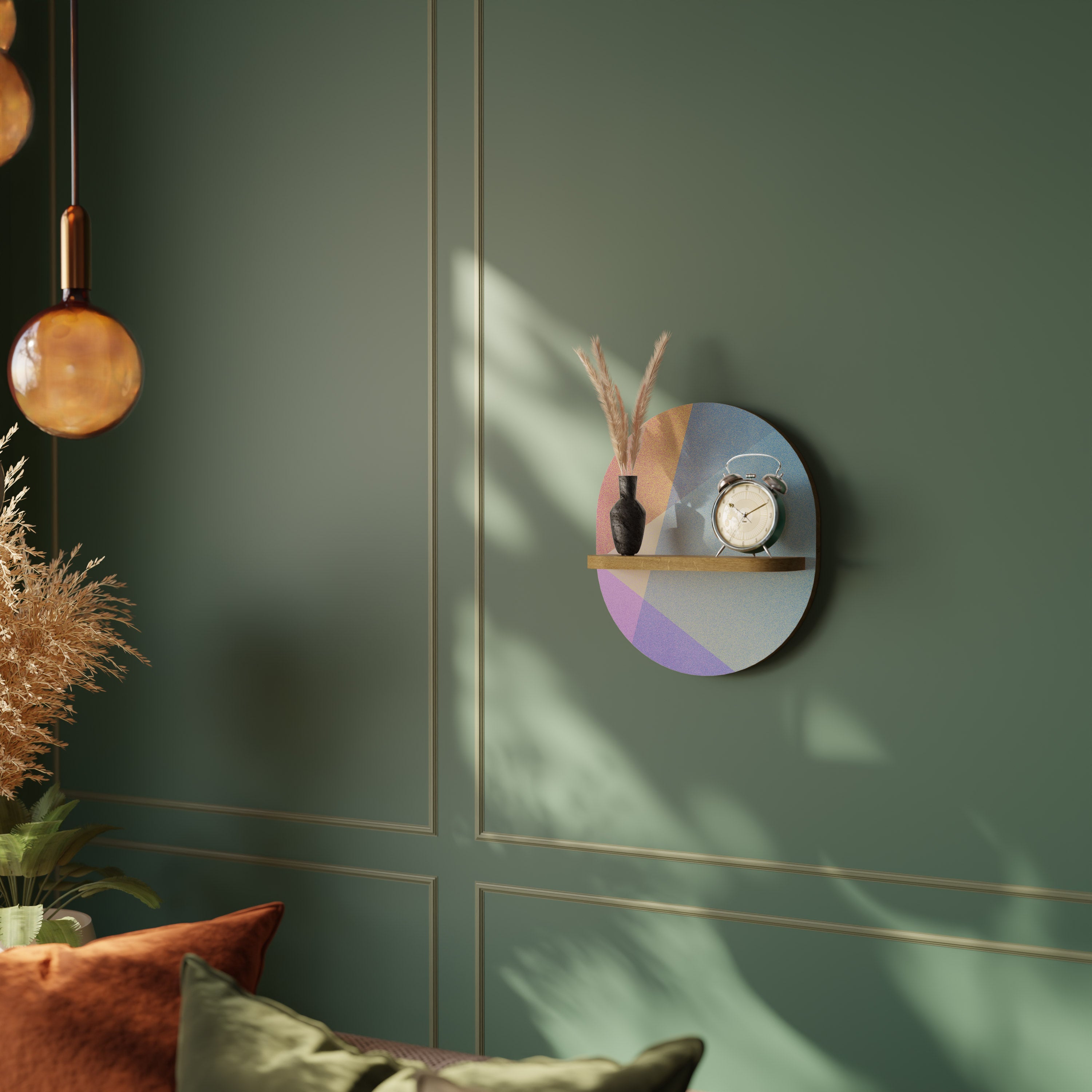 BRIGHT GEOMETRY Decorative Art Shelf