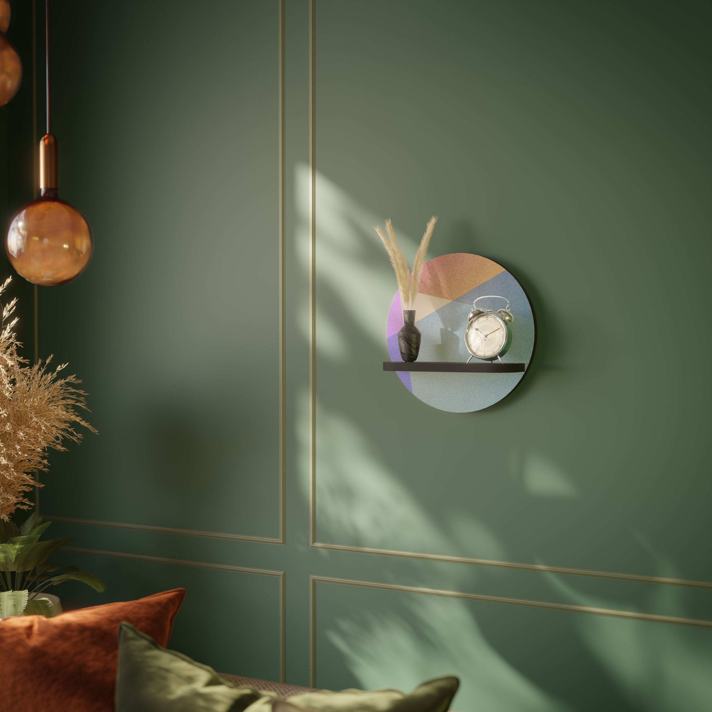 BRIGHT GEOMETRY Decorative Art Shelf