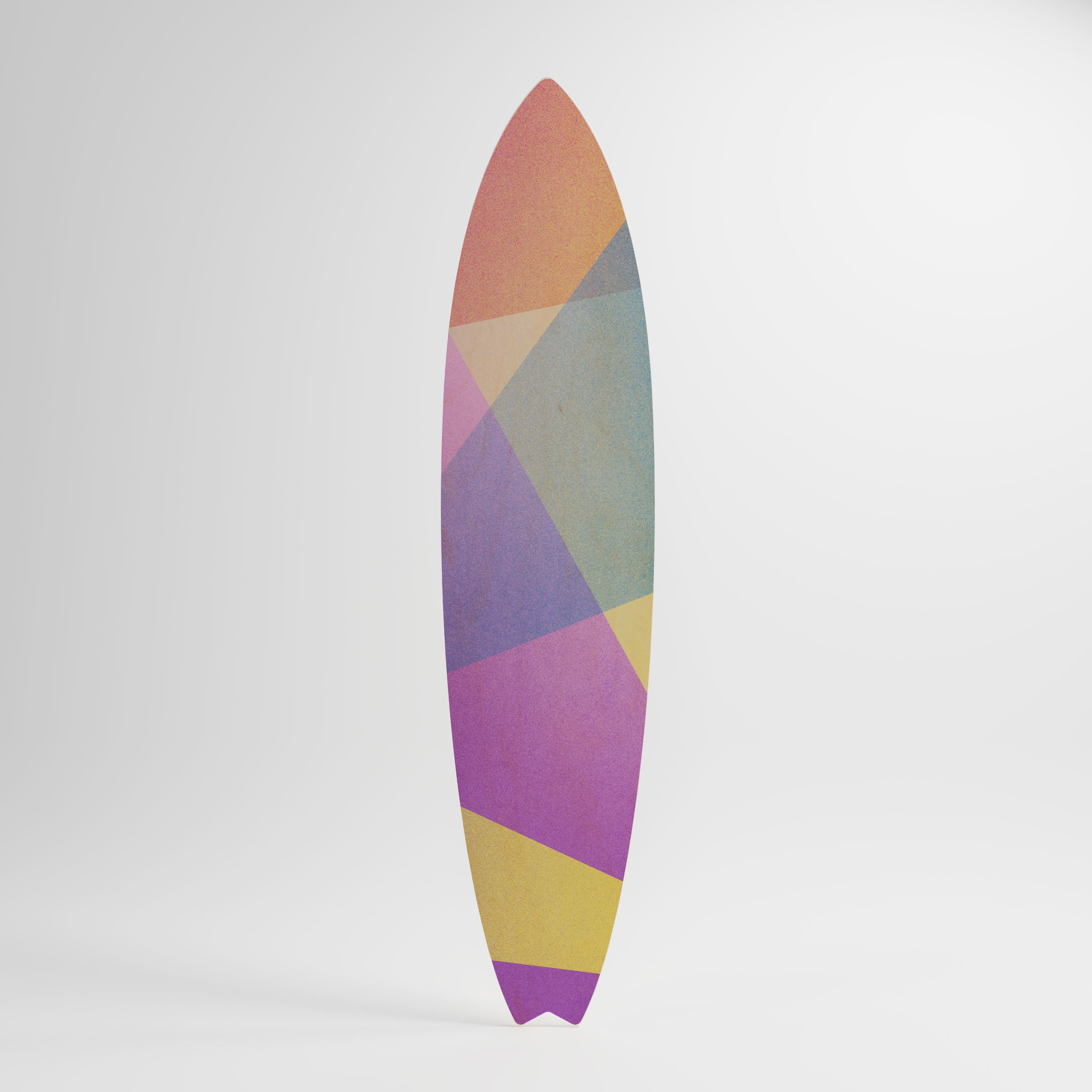 BRIGHT GEOMETRY Panel decorativo de tabla de surf
