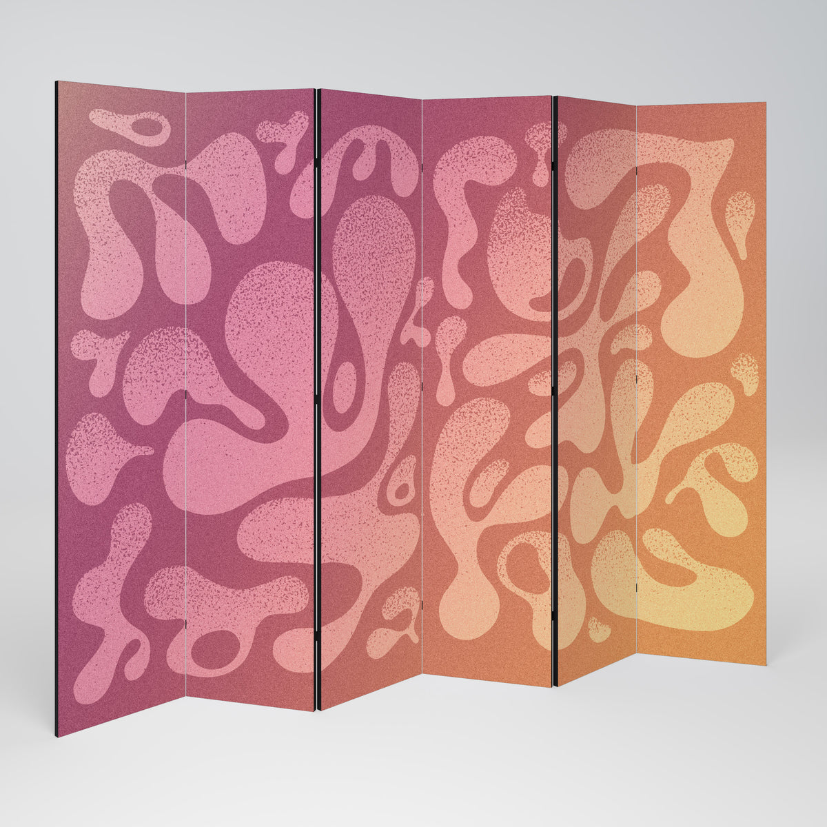 IRREGULAR PINK 6-teiliger Paravent