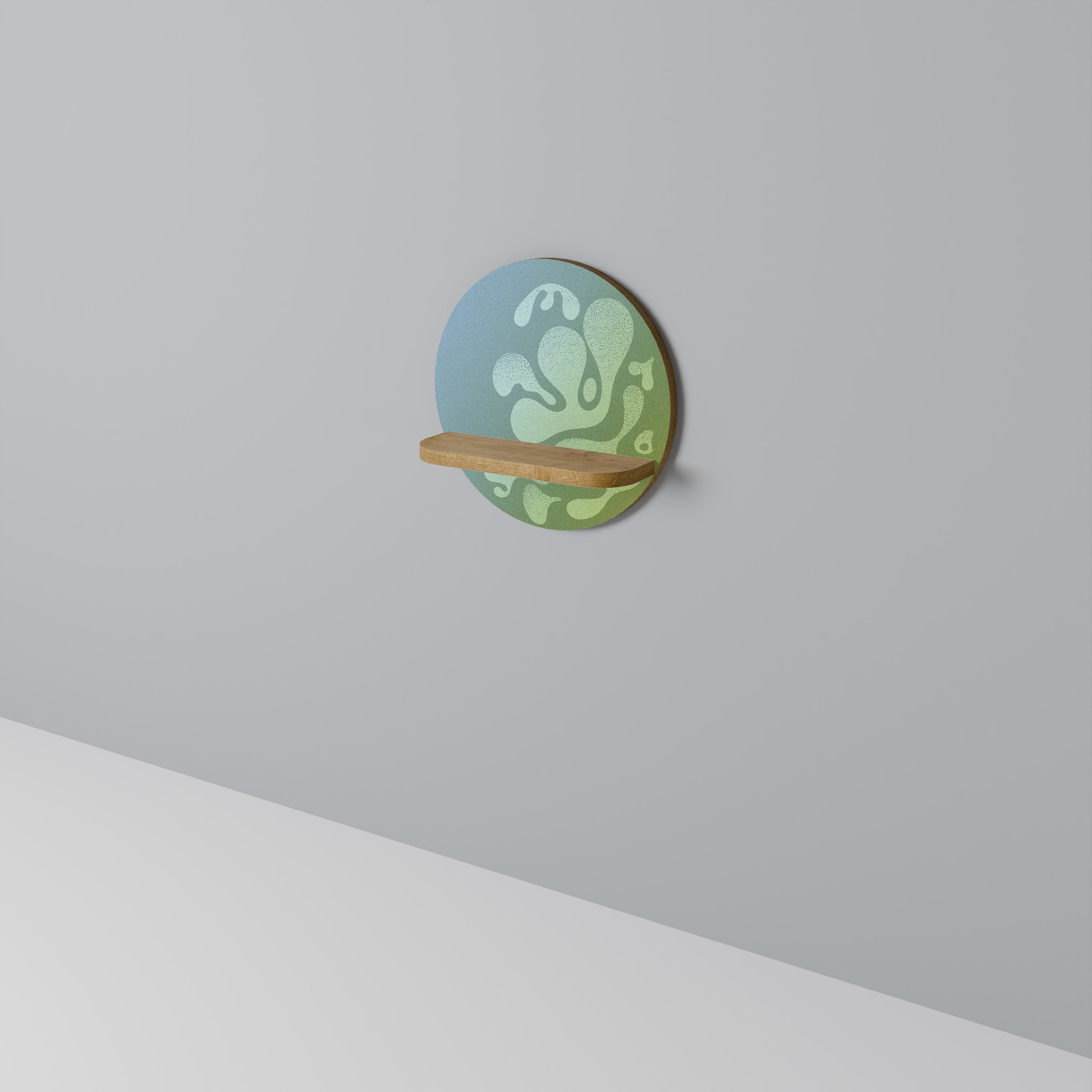 IRREGULAR BLUE Art Shelf