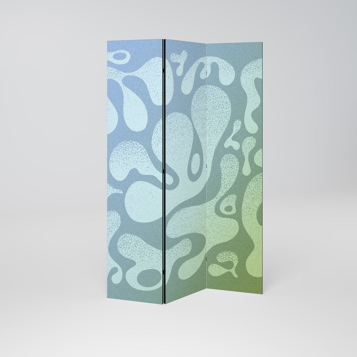 IRREGULAR BLUE 3-teiliger Paravent