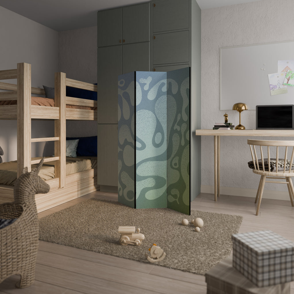 IRREGULAR BLUE 3-teiliger Paravent