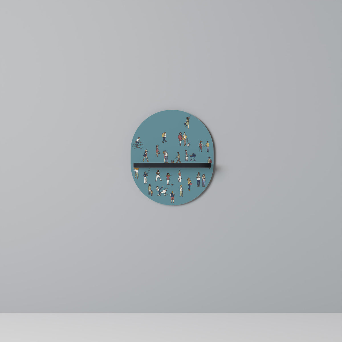 COLLECTIVE STREAM Dekoratives Wandregal