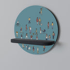 COLLECTIVE STREAM Decorative Art Shelf