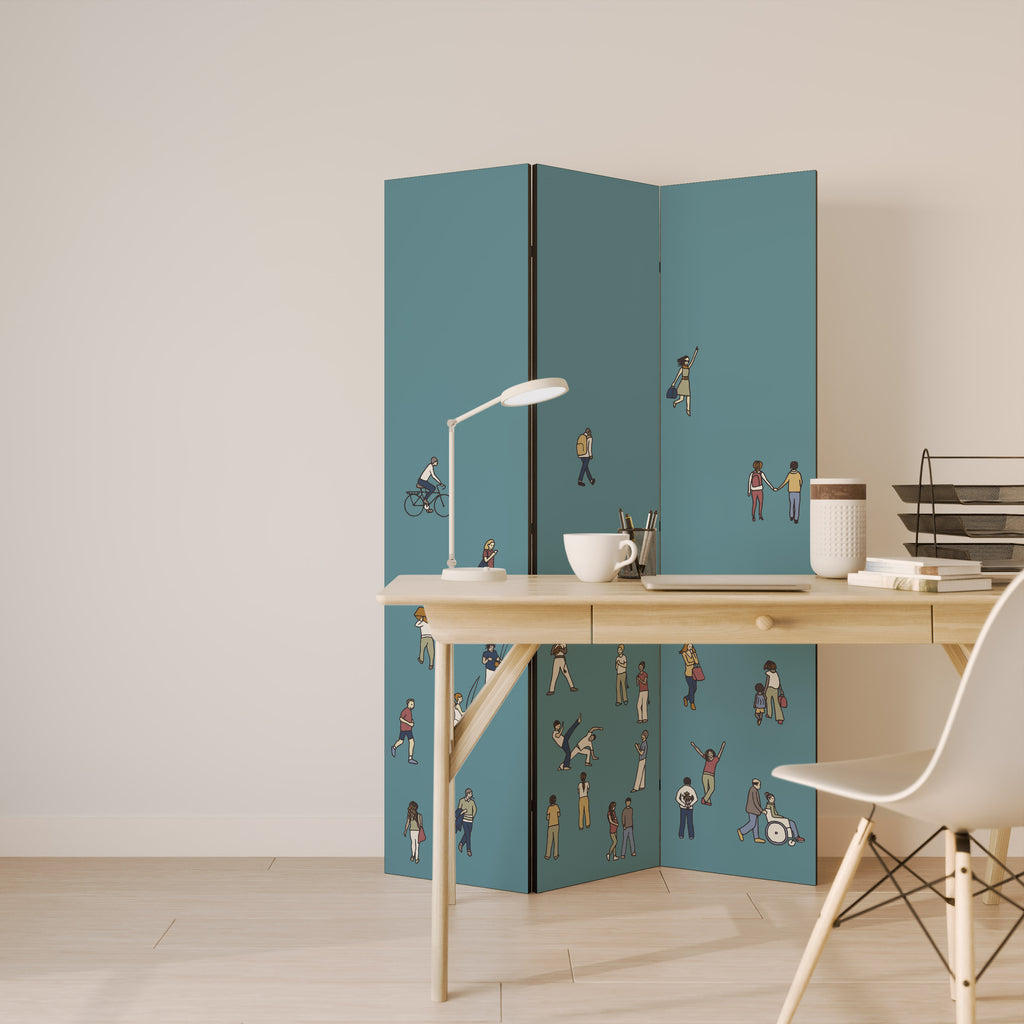 COLLECTIVE STREAM 3-Panel Room Divider