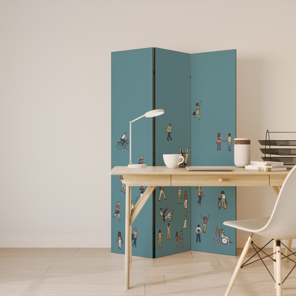 COLLECTIVE STREAM 3-Panel Room Divider