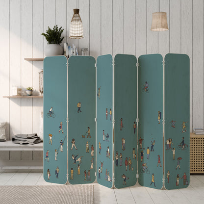 COLLECTIVE STREAM 6-Panel Plywood Room Divider