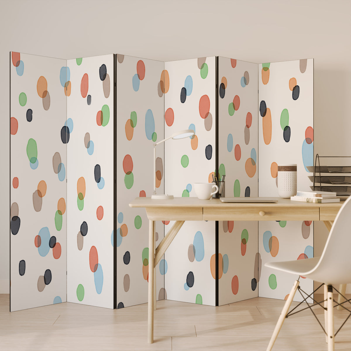 ENERGETIC SPOTS Biombo de 6 paneles
