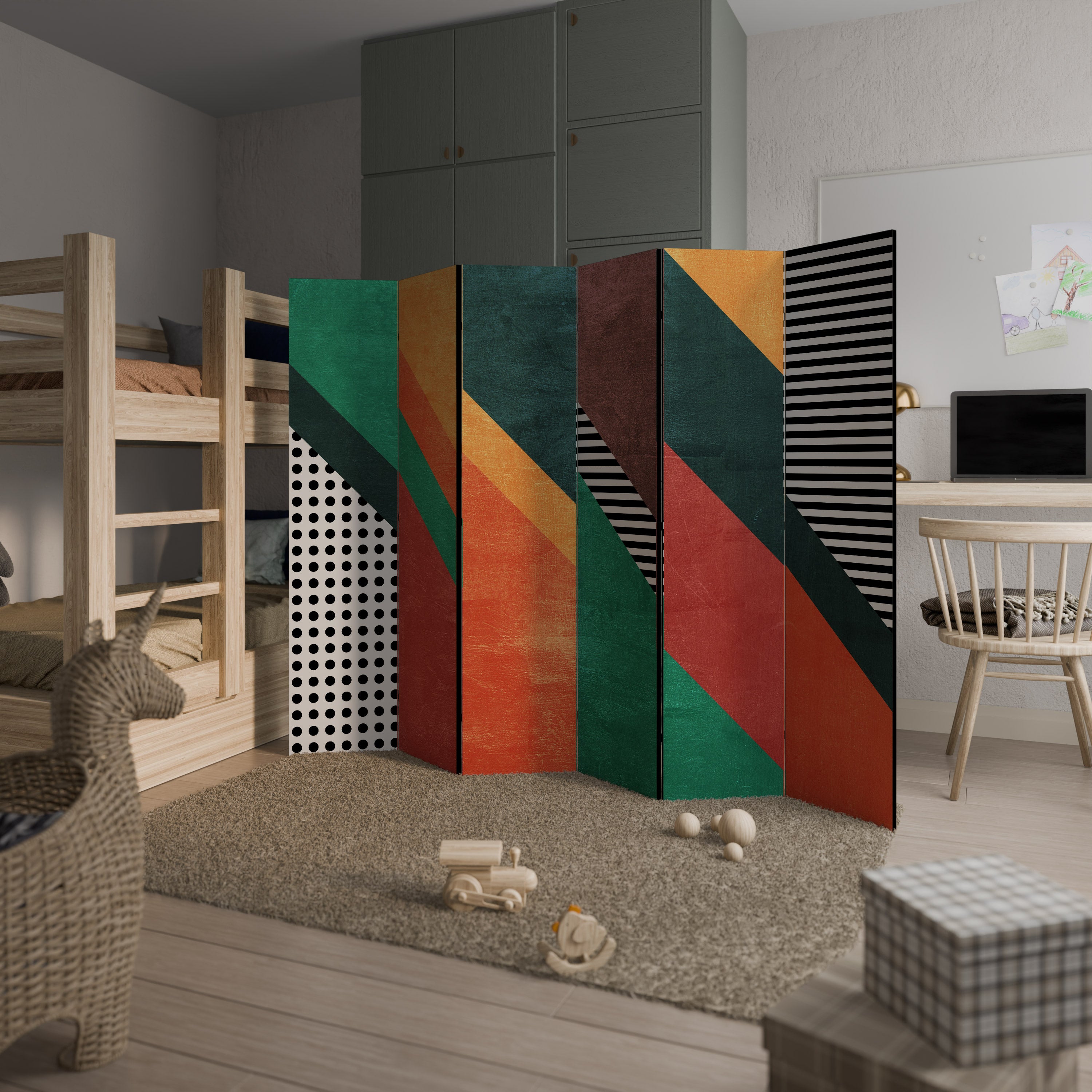 MAKESHIFT ARTISTRY Παραβάν με 6 πάνελ