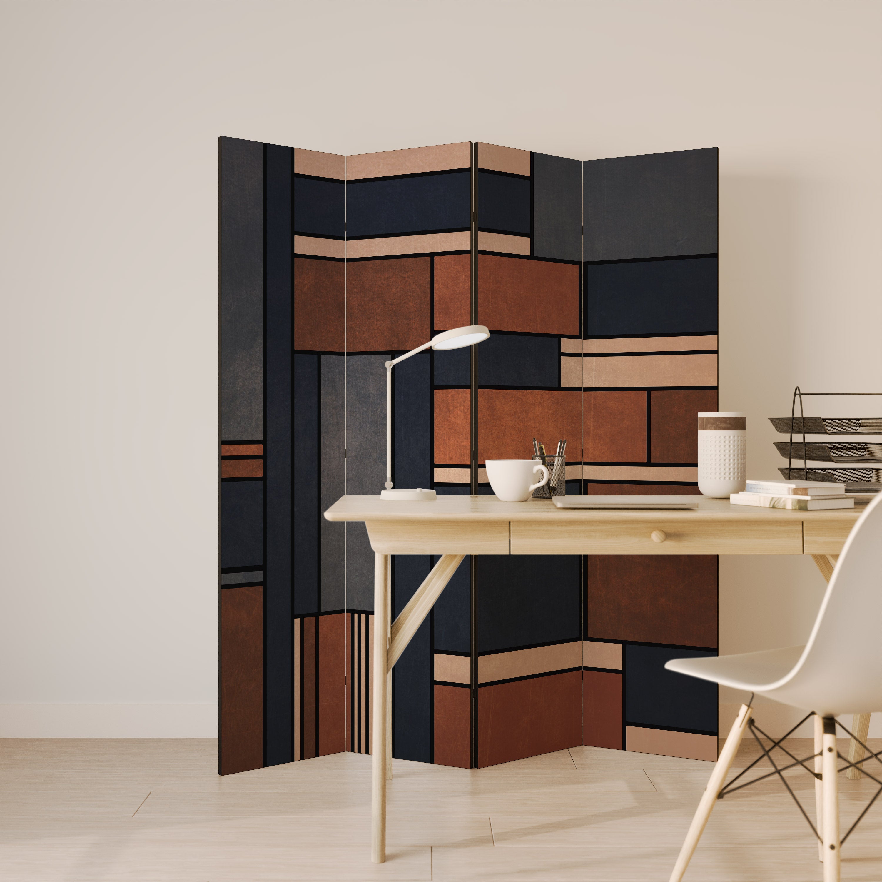 INTREPID FORMATION 4-Panel Room Divider