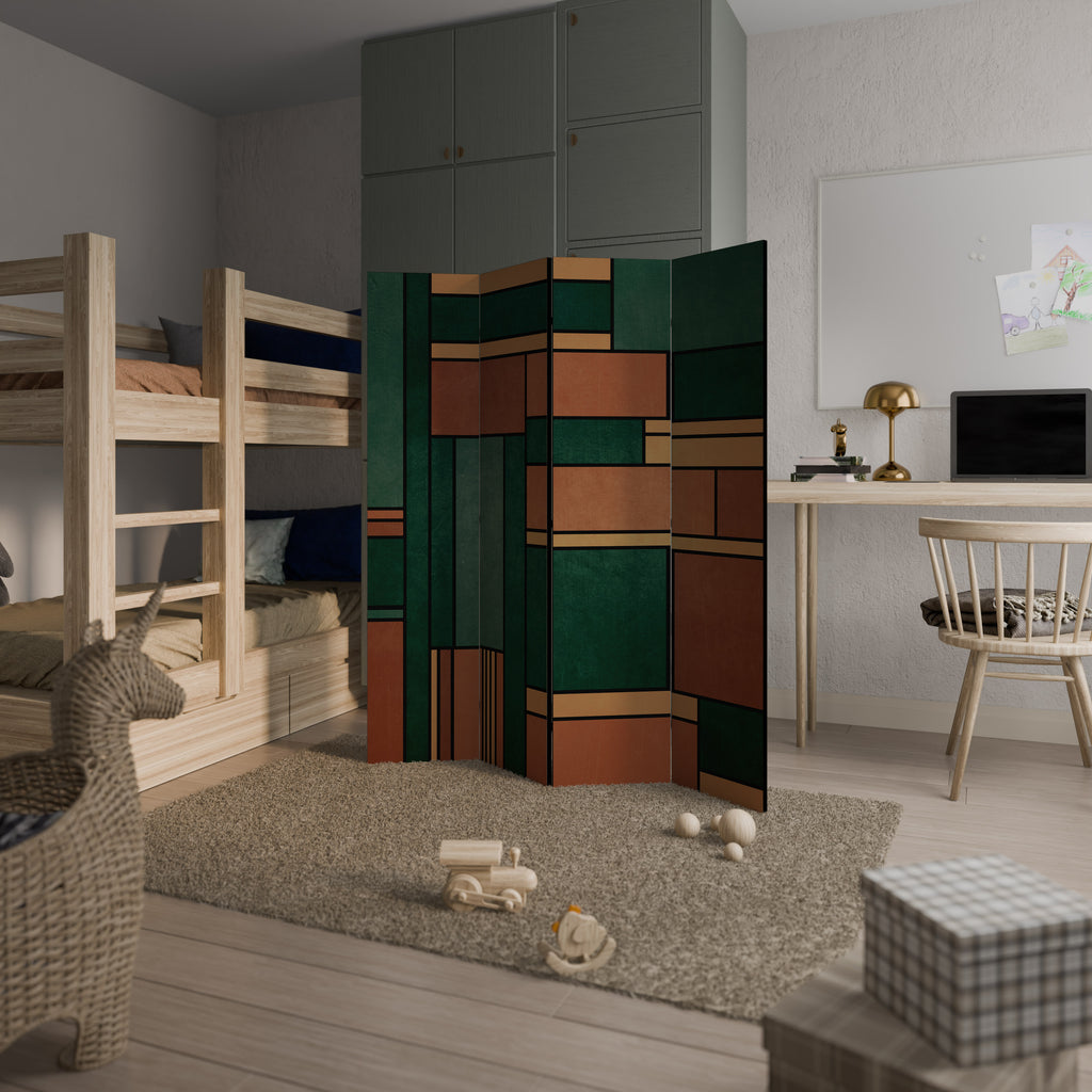 EARTHY FIGURES Rumsavdelare 4 paneler