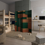 EARTHY FIGURES Rumsavdelare 4 paneler