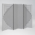 POLYGON ILLUSION 6-Panel Room Divider