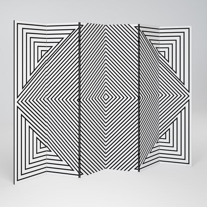 POLYGON ILLUSION Biombo de 6 Painéis