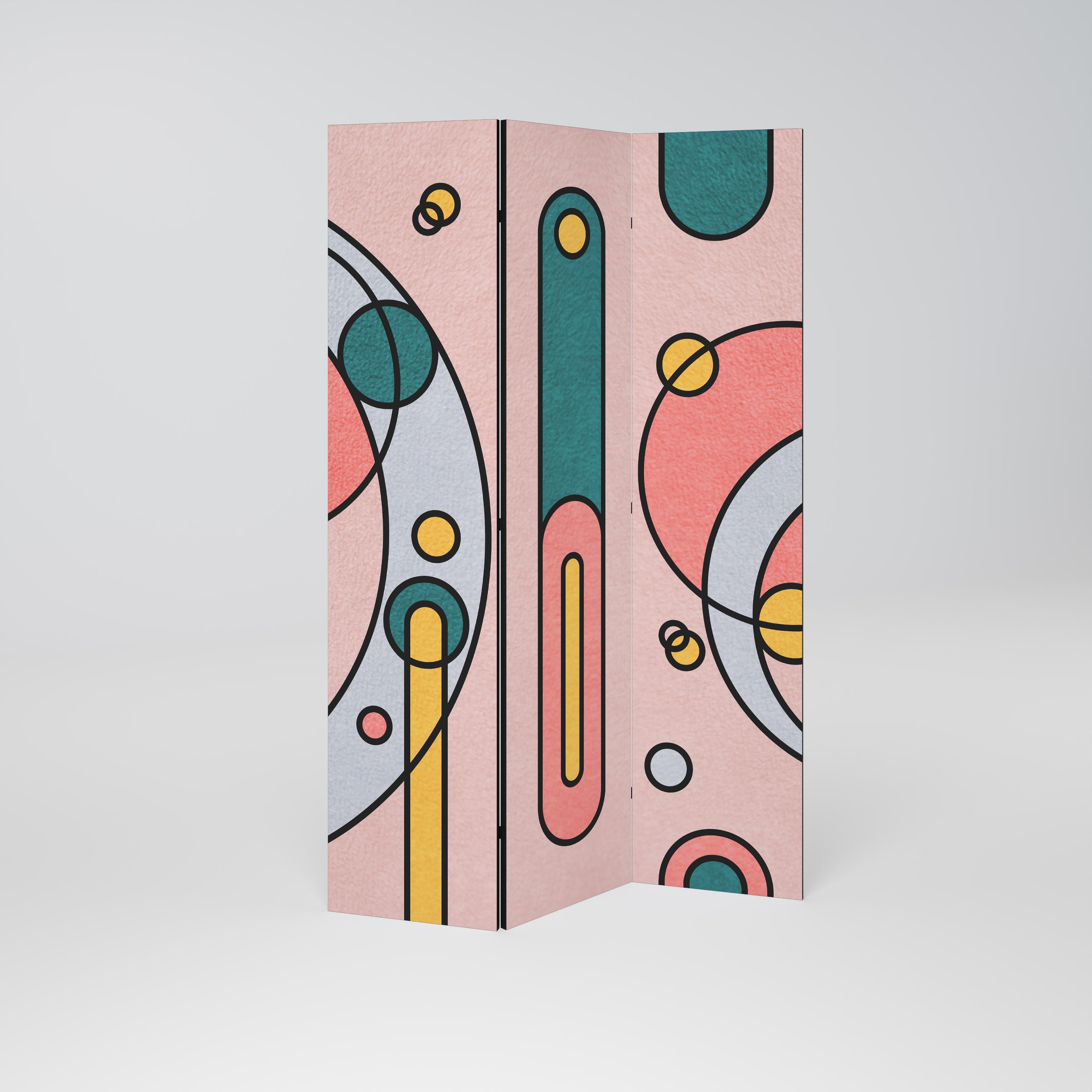 GOSSAMER ECHOES Dekorativ rumsavdelare – 3 paneler