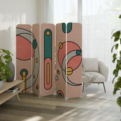 GOSSAMER ECHOES 5-Panel Plywood Room Divider