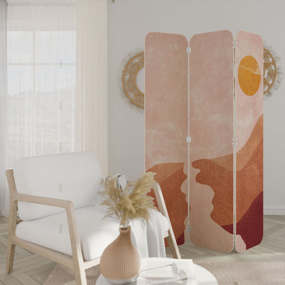 LUMINOUS SUNLIGHT 3-Panel Plywood Room Divider