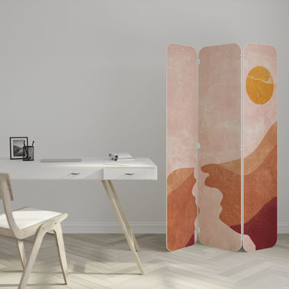 LUMINOUS SUNLIGHT 3-Panel Plywood Room Divider