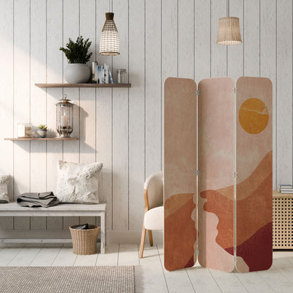 LUMINOUS SUNLIGHT 3-Panel Plywood Room Divider