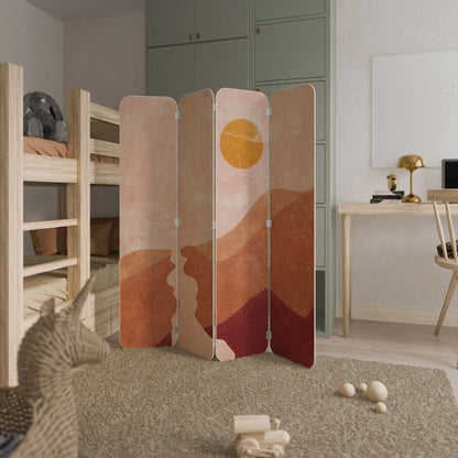 LUMINOUS SUNLIGHT 4-Panel Plywood Room Divider