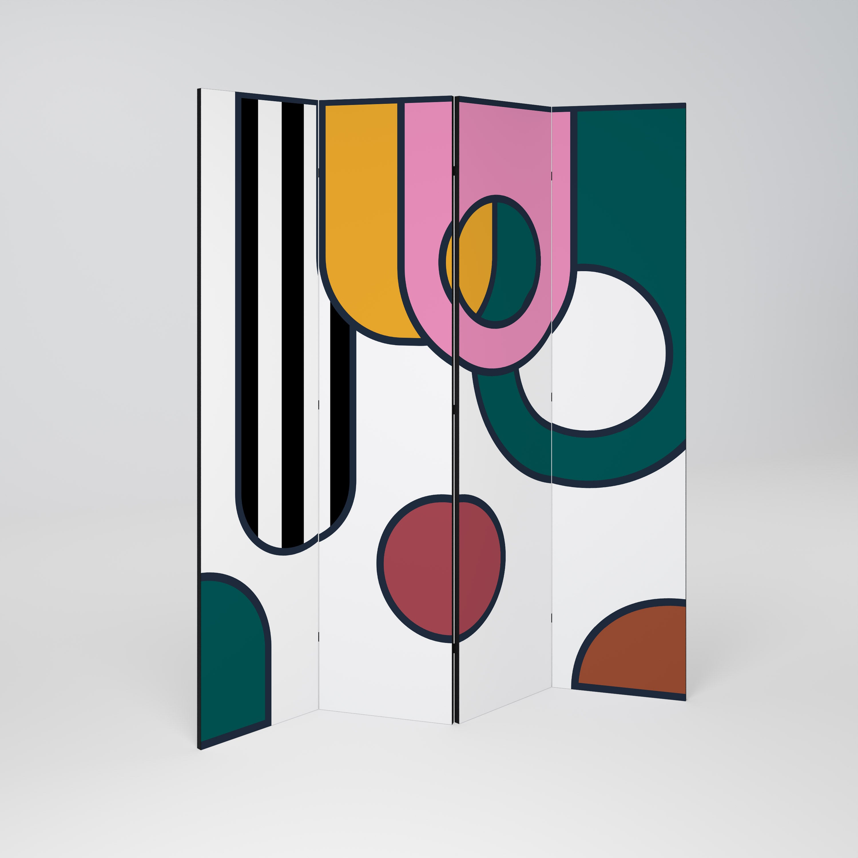 COOL STORY 4-Panel Room Divider