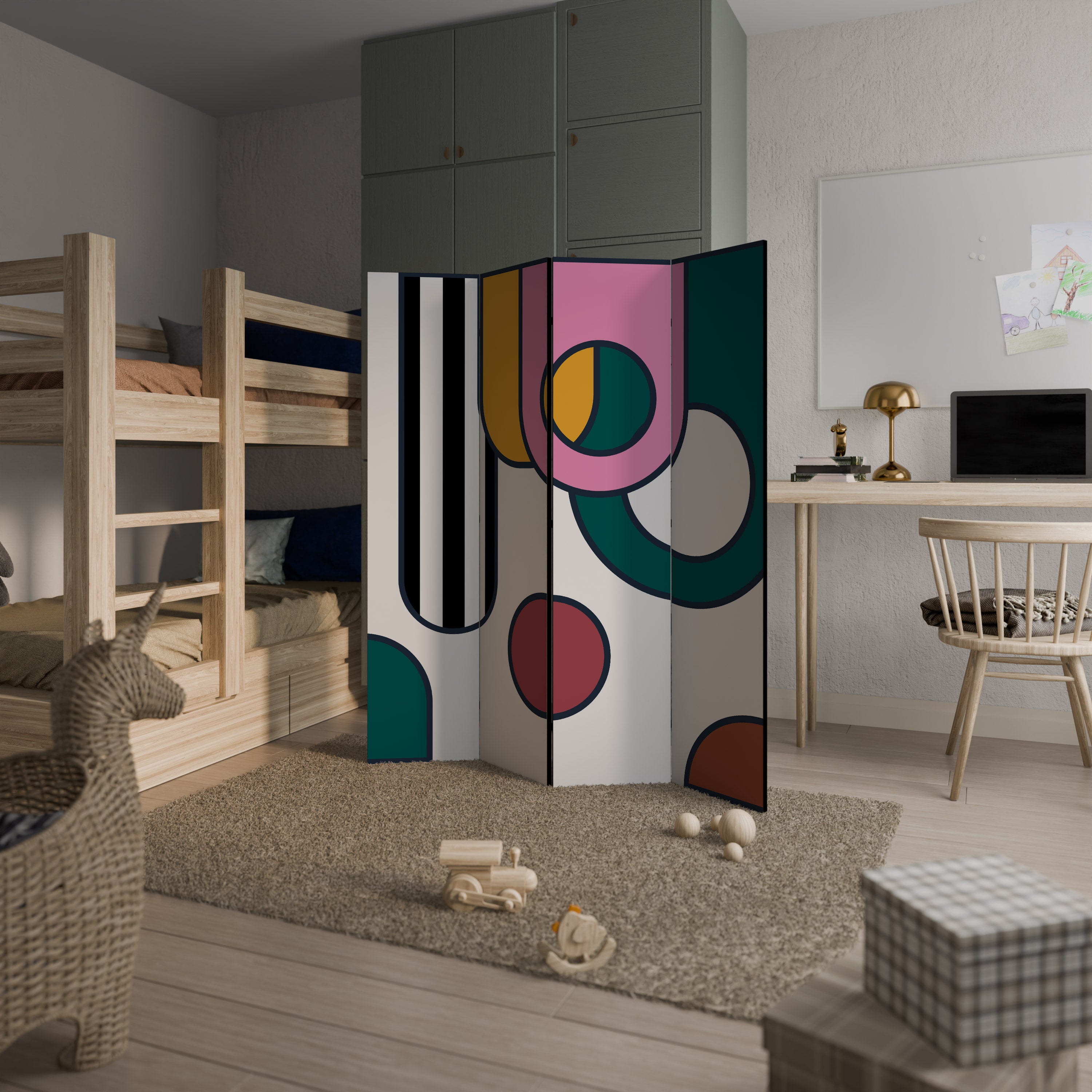 COOL STORY 4-Panel Room Divider