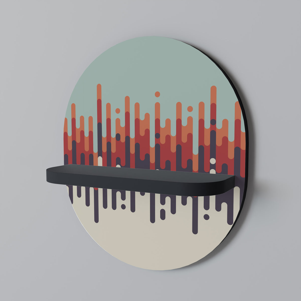 CHROMA CONTOURS Dekoratives Wandregal