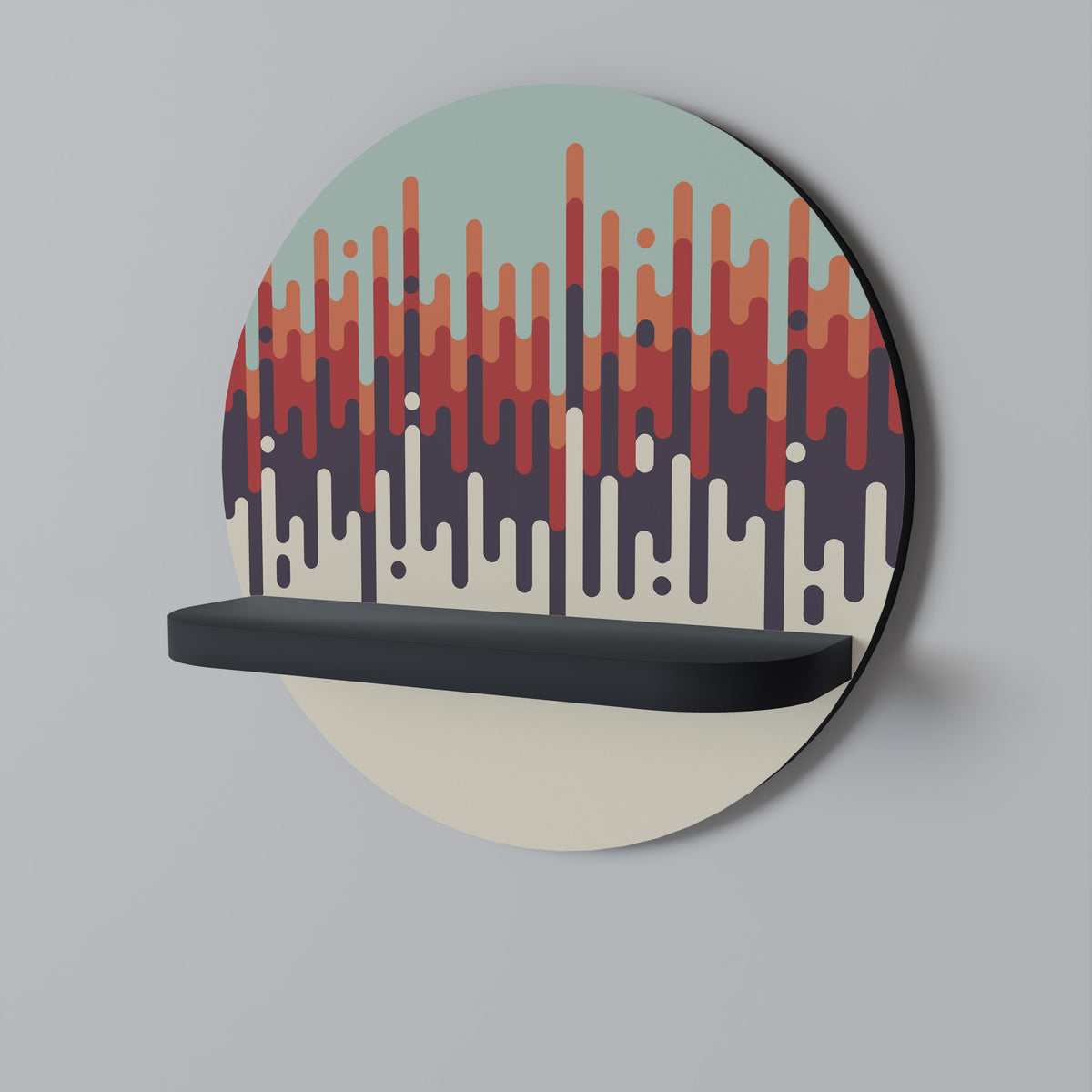 CHROMA CONTOURS Dekoratives Wandregal