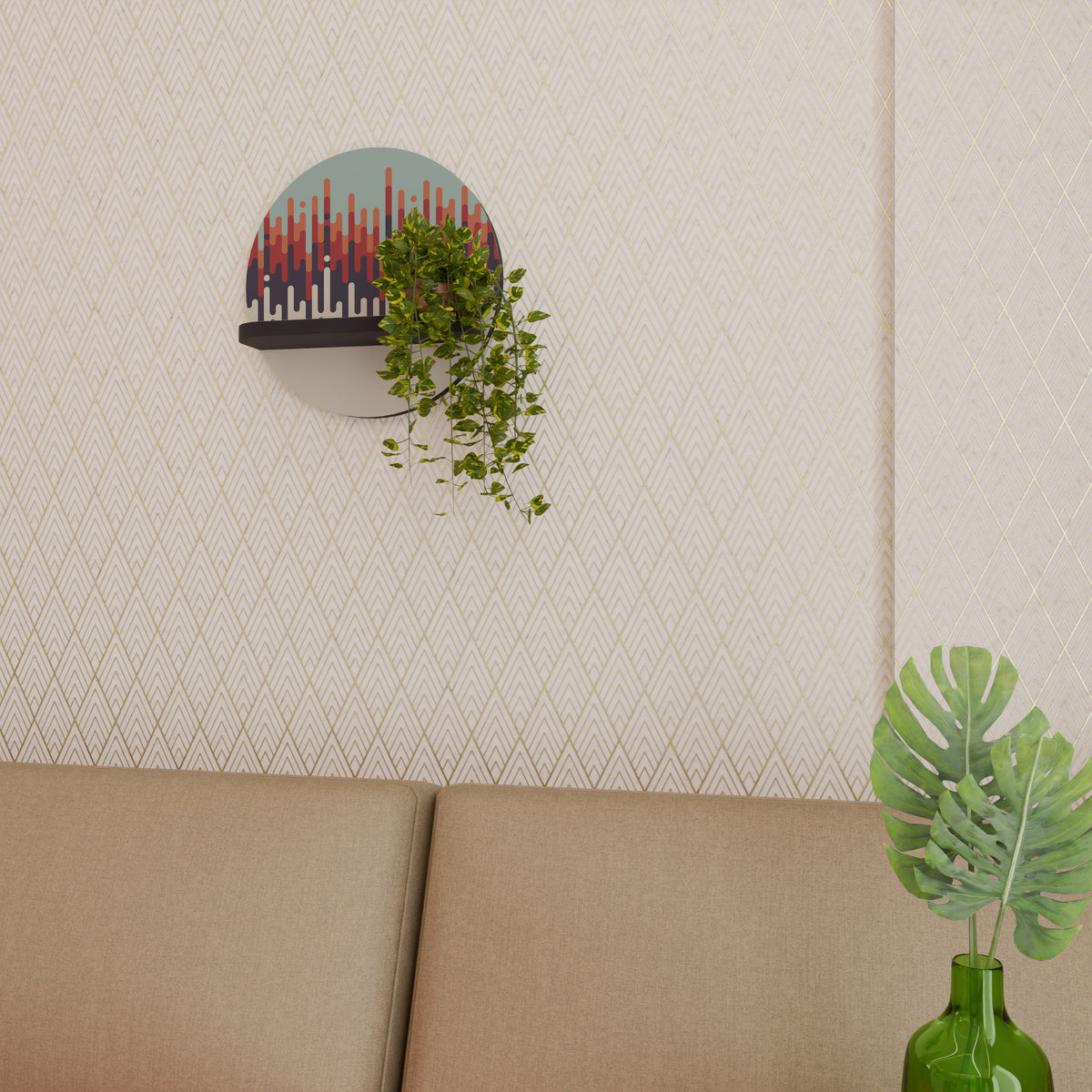 CHROMA CONTOURS Dekoratives Wandregal