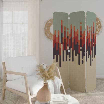 CHROMA CONTOURS 3-Panel Plywood Room Divider