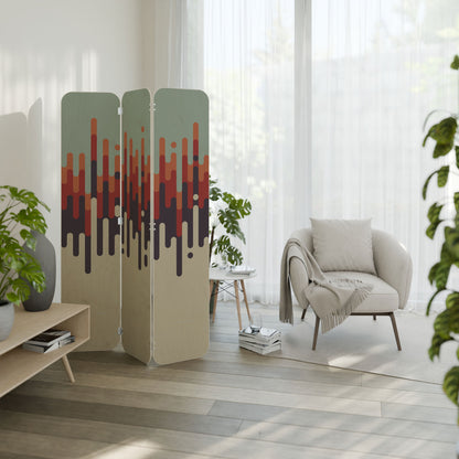 CHROMA CONTOURS 3-Panel Plywood Room Divider