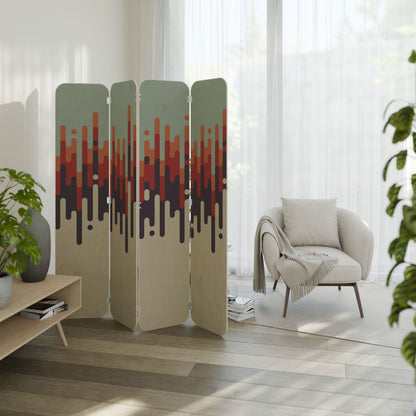 CHROMA CONTOURS 4-Panel Plywood Room Divider