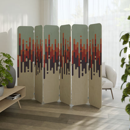 CHROMA CONTOURS 6-Panel Plywood Room Divider