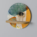 ABSTRACT FACES Decorative Art Shelf