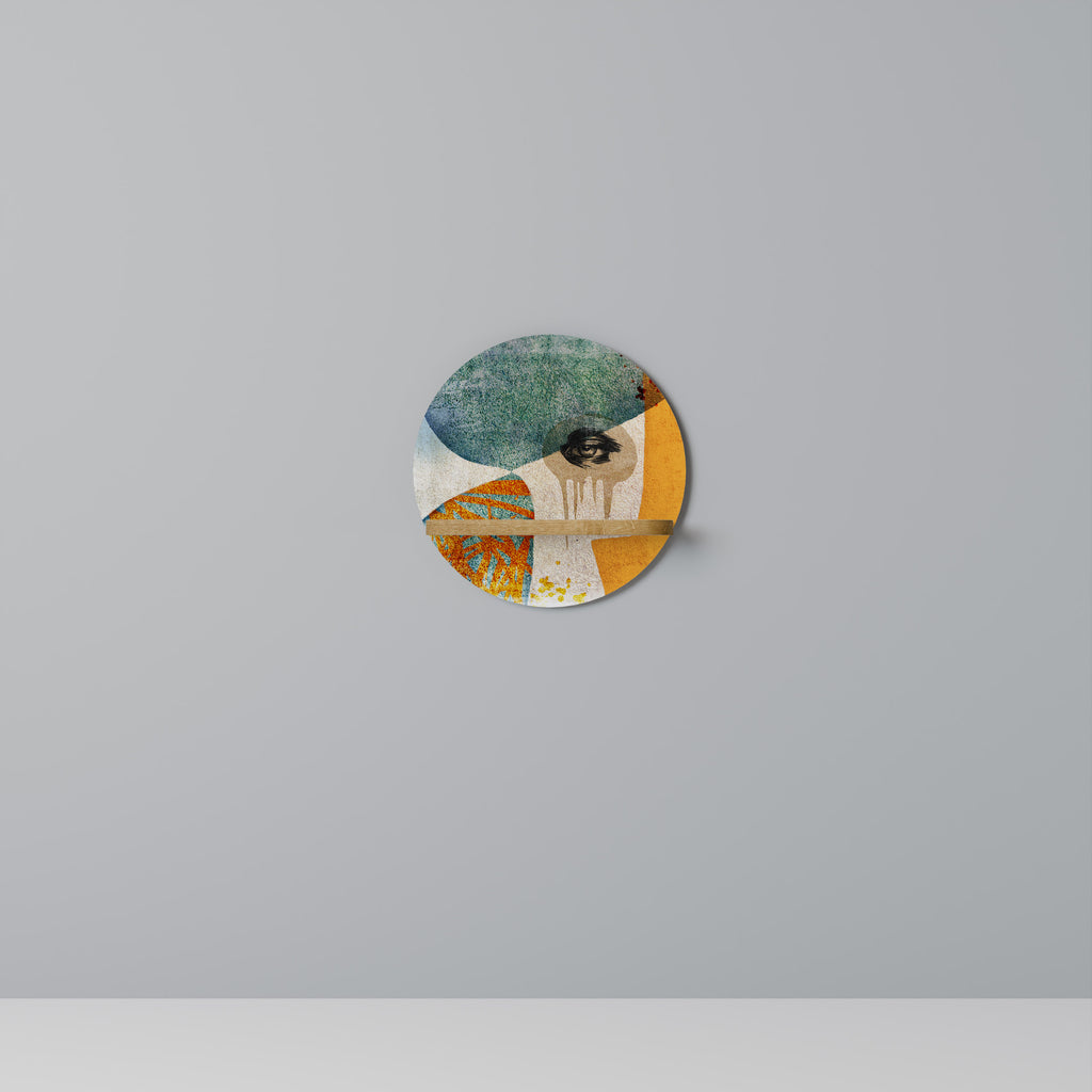 ABSTRACT FACES Decorative Art Shelf